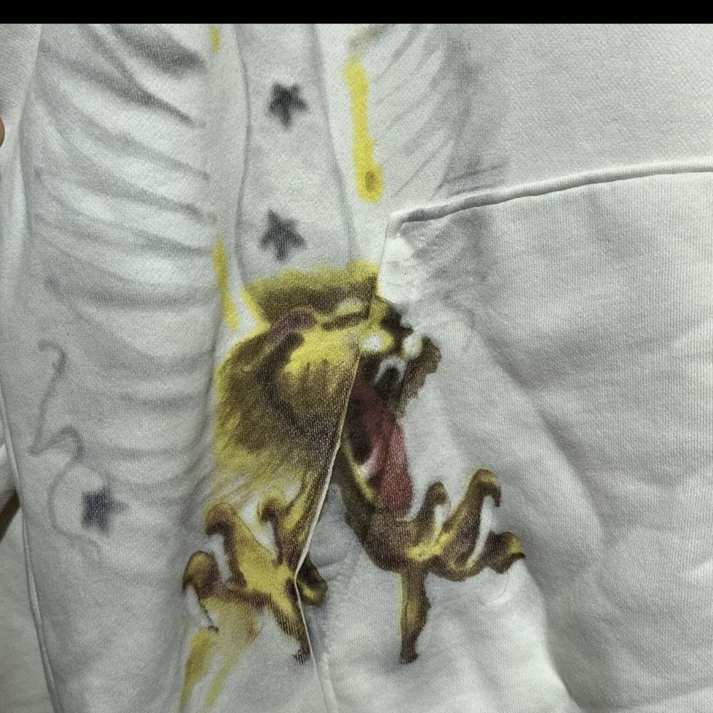 Cactus Jack by Travis Scott Cream Graphic Hoodie - Picture 10 of 14